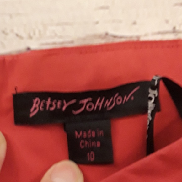 Betsey Johnson Aline Tube Dress with Floral Trim - Picture 6 of 8